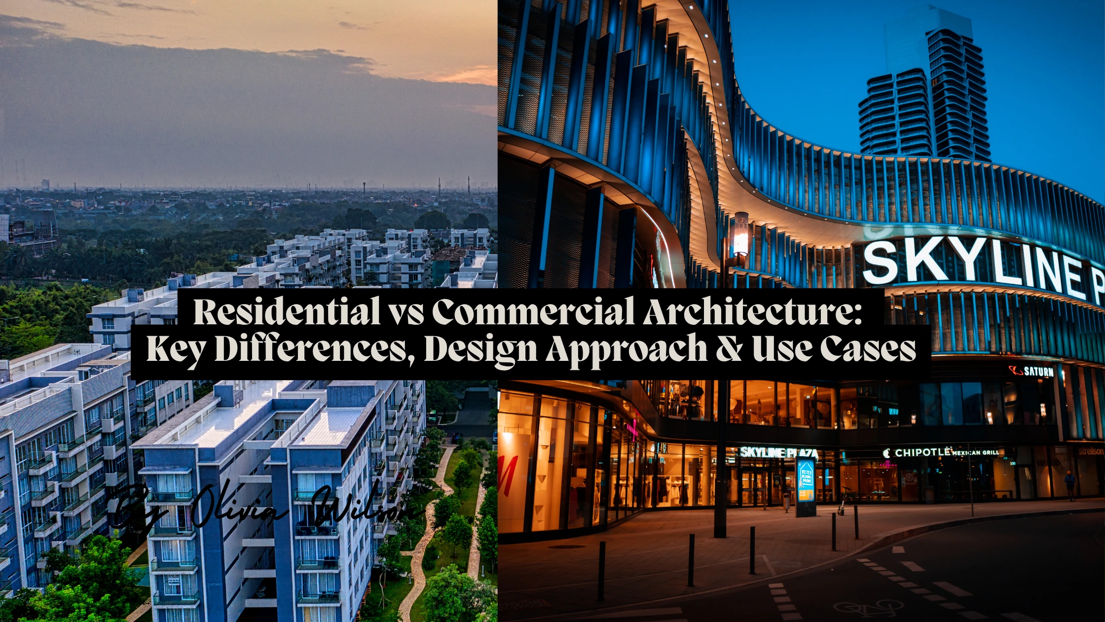 Residential vs Commercial Architecture Key Differences, Design Approach & Use Cases